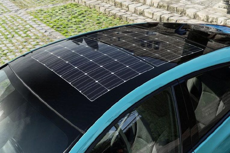 Energía solar en el techo de los coches
